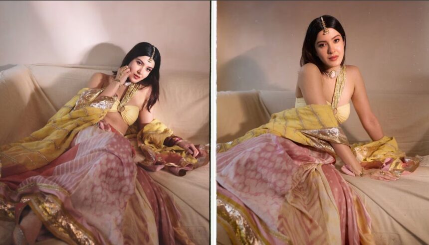 Khushi Kapoor and Shanaya Kapoor attend Anshula Kapoor’s mehendi ceremony in elegant designer outfits.
