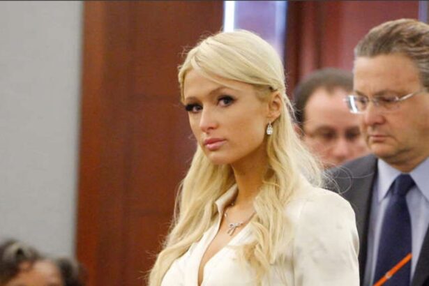 Hunterfly 26 07 08 103123 Paris Hilton speaking at a public event while discussing her advocacy work and personal journey