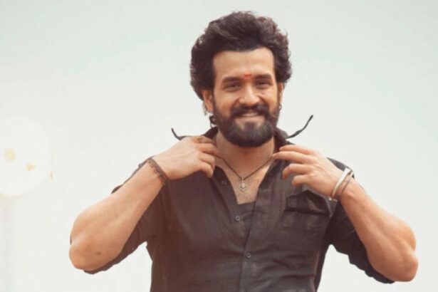 Akhil Akkineni in a powerful scene from the Telugu action drama Lenin.