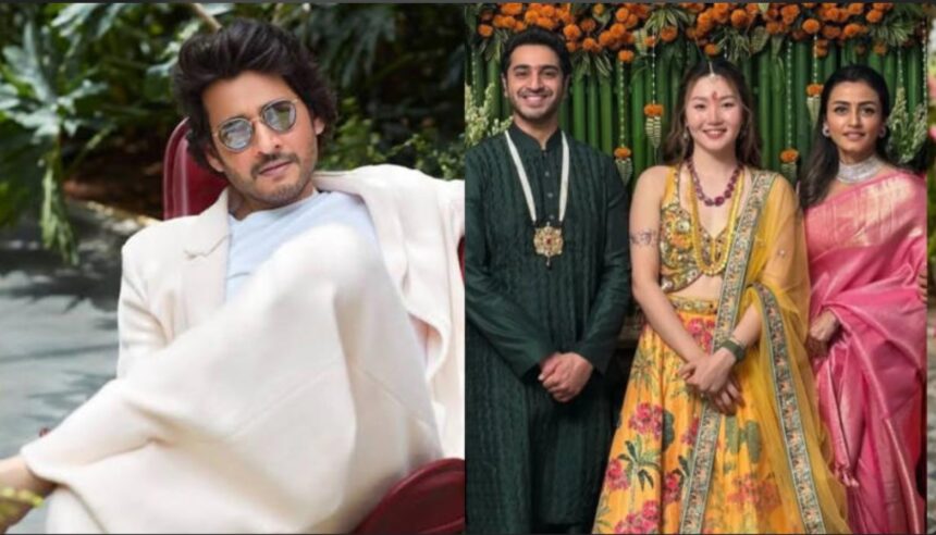 Siddharth Ghattamaneni and Hyein Kim during their engagement ceremony in Italy