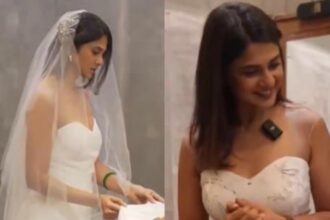 Hunterfly 26 07 18 001740 Jennifer Winget during a bridal gown fitting session