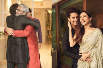 Ravi Dubey and Sargun Mehta at their Mumbai home Saubhagya