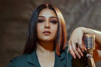 Singer Sunidhi Chauhan during an interview discussing music, reality shows, and her career choices.