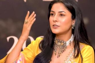 Shehnaaz Gill speaks during promotions of her Punjabi film Ishqnama