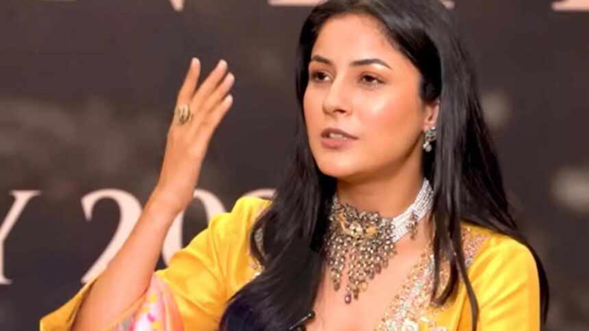 Hunterfly 26 07 29 085601 Shehnaaz Gill speaks during promotions of her Punjabi film Ishqnama