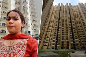 Luxury high-rise apartment buildings in Delhi representing modern urban living