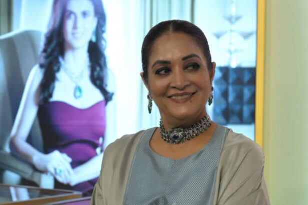 Dr Rupali Basu showcasing her jewellery collection at an exclusive high jewellery event