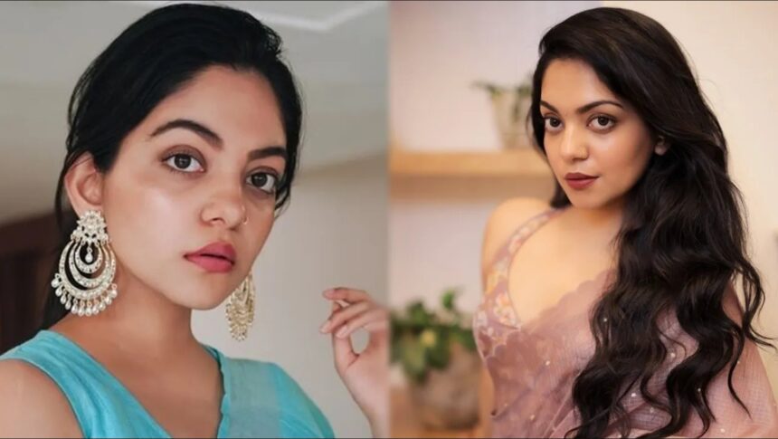Actress Ahaana Krishna during a public appearance after issuing a statement on an ongoing family dispute.