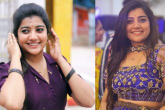 Tamil television actress Abinavya Deepak known for Kayal serial on Sun TV