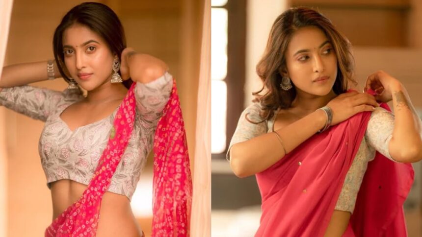 Asha Gowda Tamil television actress and model at a promotional event