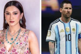 Gauahar Khan reacts to Lionel Messi after Argentina's controversial FIFA World Cup win over Egypt