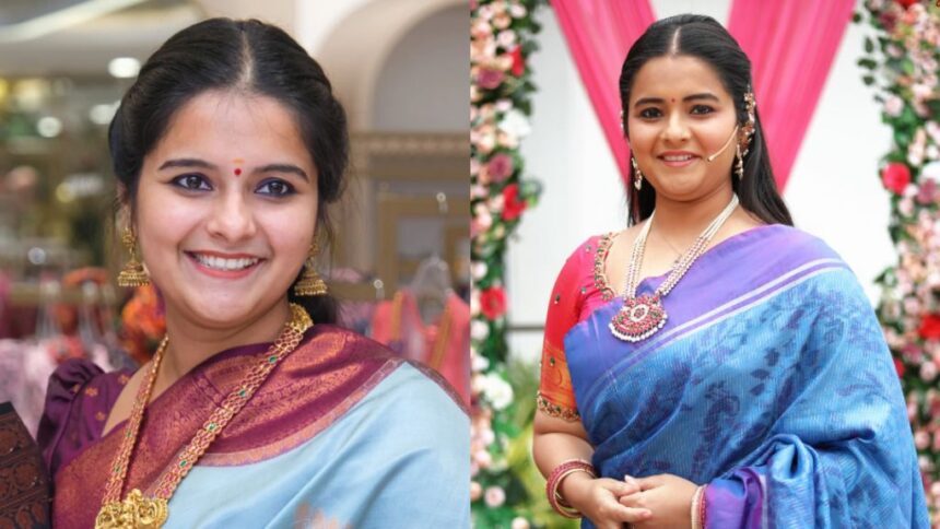 Tamil television actress Haripriya Isai known for Ethirneechal and Priyamanaval