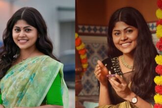Hunterfly Keerthika Saminathan Keerthika Saminathan actress architect and Mahanadigai contestant posing during a television event