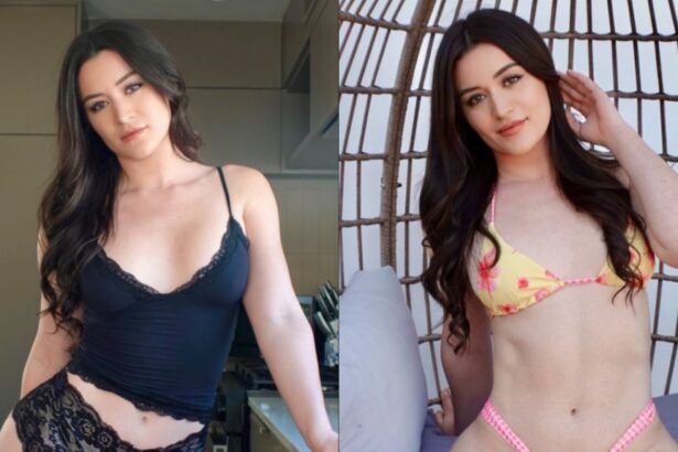 Kira Shannon posing during a fashion and travel content photoshoot