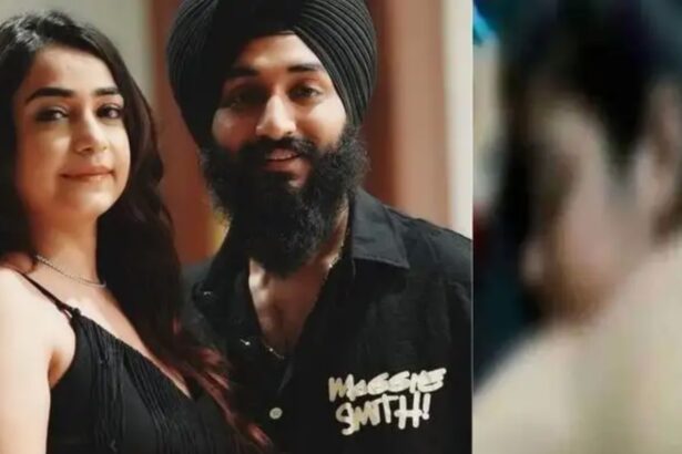 Sehaj Arora and Gurpreet Kaur outside their Kulhad Pizza outlet in Jalandhar