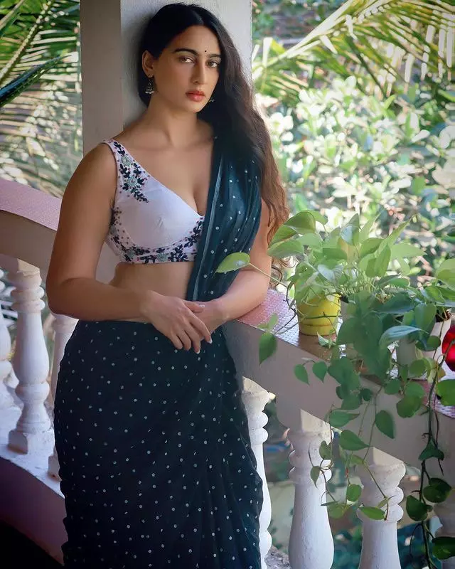 Hunterfly Megha Shukla Impresses with Her Saree Look4554543