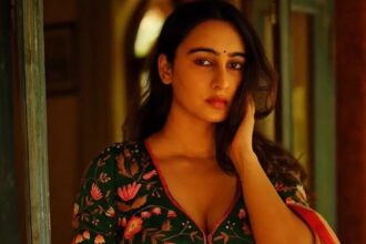 Hunterfly Megha Shukla Impresses with Her Saree Looks Megha Shukla wearing a mustard saree with a floral blouse in her latest Instagram photos
