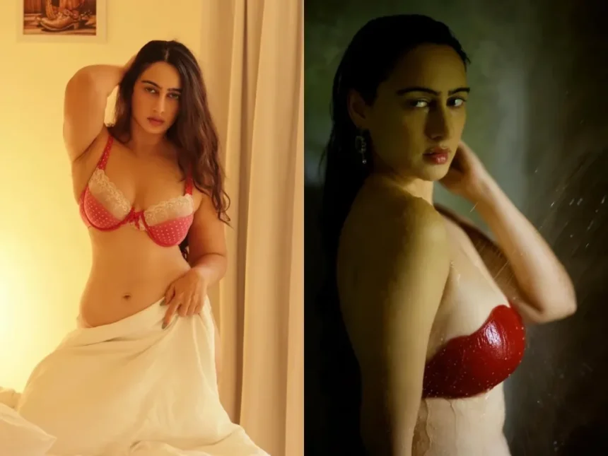 Hunterfly Megha Shuklas bold look Megha Shukla in an artistic fashion-inspired photoshoot influenced by mythological themes
