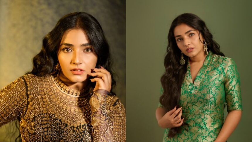 Rajisha Vijayan during a promotional event for her South Indian film projects