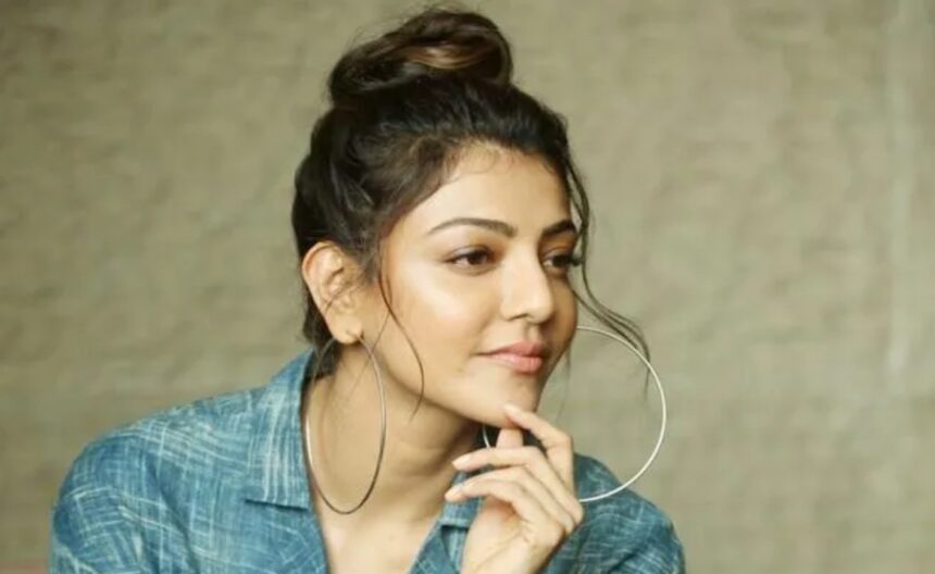Kajal Aggarwal at a film promotional event.