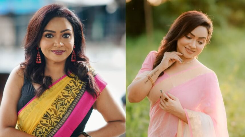 Remya Joseph posing for a portrait photo
