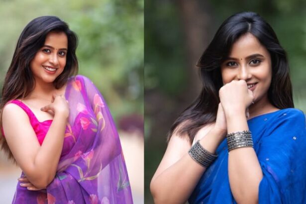 Sheetal Gauthaman smiling during a photoshoot