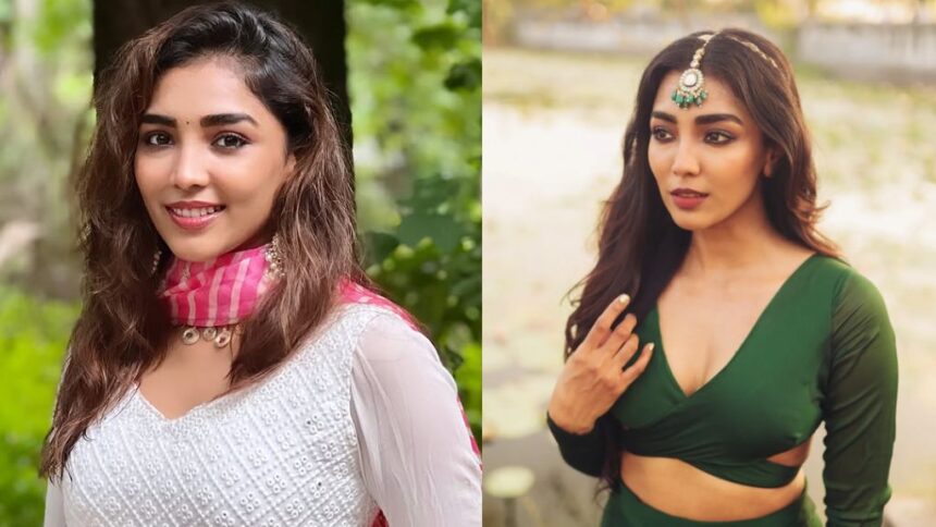 South Indian actress Sindhoori Vishwanath during a public appearance