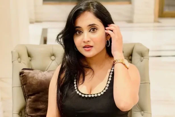 Soumitrisha Kundu posing at a promotional event for Bengali film and television projects