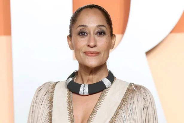 Tracee Ellis Ross attends a public event amid reports of a burglary at her Los Angeles home