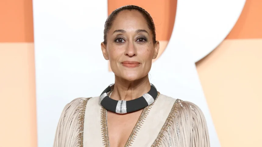 Tracee Ellis Ross attends a public event amid reports of a burglary at her Los Angeles home