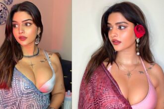 Vinni Chitara during a professional photoshoot for a Rajasthani music project
