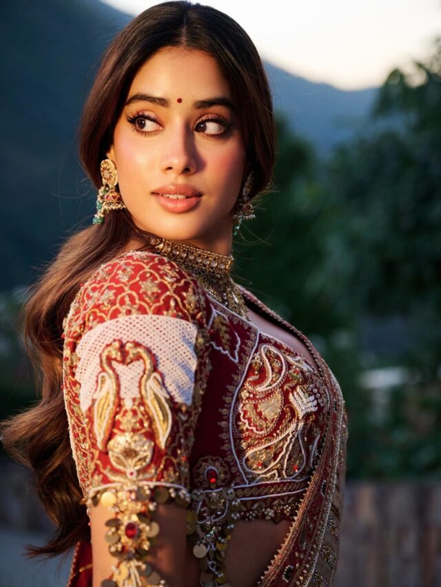 Janhvi Kapoor Stuns in Regal Sarees & Golden Glam Looks