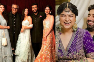 Hunterfly eedsasad Anshula Kapoor and Rohan Thakkar during their engagement celebrations ahead of their wedding
