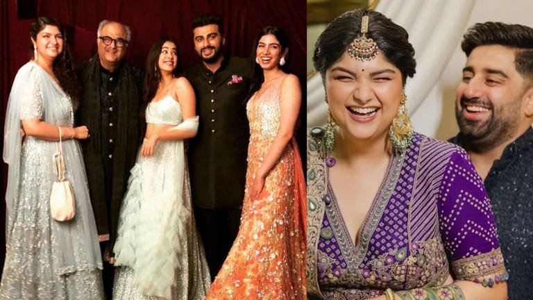 Hunterfly eedsasad Anshula Kapoor and Rohan Thakkar during their engagement celebrations ahead of their wedding