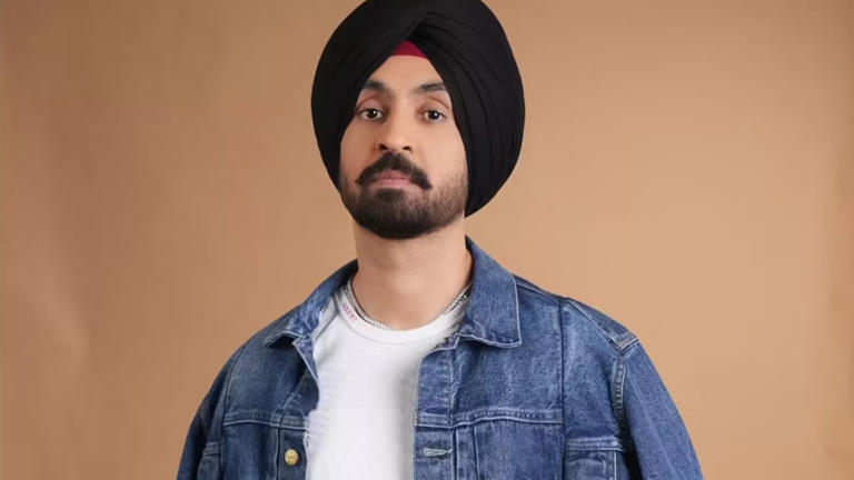 Diljit Dosanjh and medical illustration of gallstones in the gallbladder