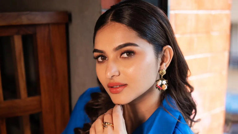 Hunterfly fgfgfdg Actress Kayadu Lohar at a film promotion event ahead of her upcoming movie releases