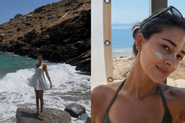 Ananya Panday enjoying a relaxing vacation in Greece by the Aegean Sea