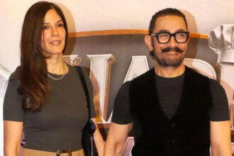 Preparations outside Aamir Khan's Mumbai residence ahead of reported wedding celebrations