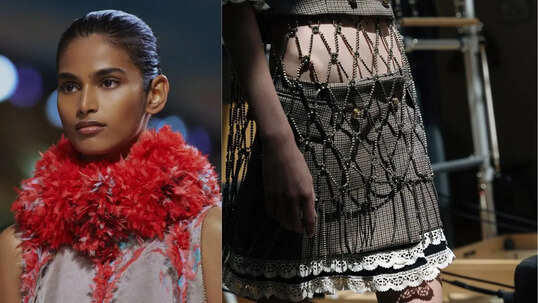 Hunterfly hfkjdhkfjd5f Models showcasing sculptural couture designs during Paris Haute Couture Week Fall Winter 2026-2027