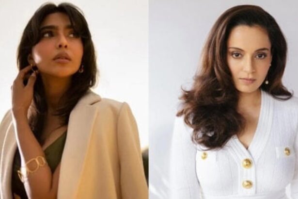 Aishwarya Lekshmi and Kangana Ranaut in separate file photos.