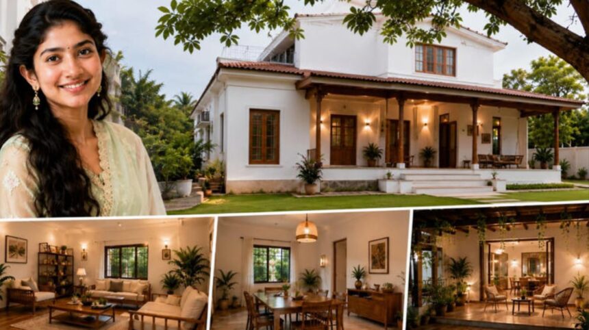 Hunterfly t 2026 07 21 112356 Sai Pallavi family house in Coimbatore featuring traditional interiors, wooden furnishings, prayer room and lush green garden