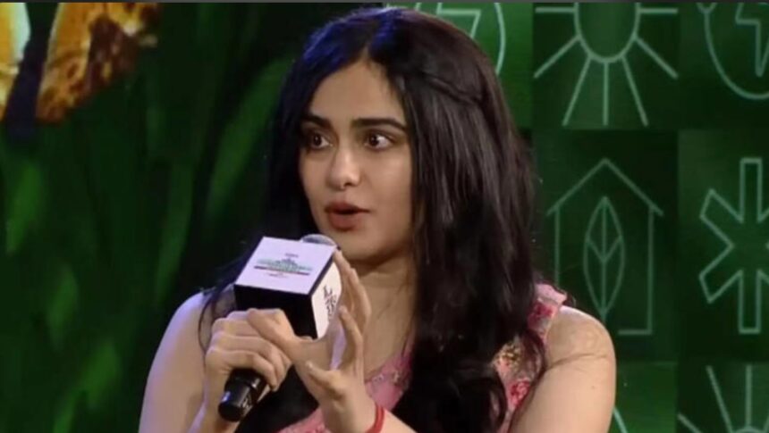 Adah Sharma speaking at the Sustainability Conclave 2026 about acting, personal values, and upcoming projects