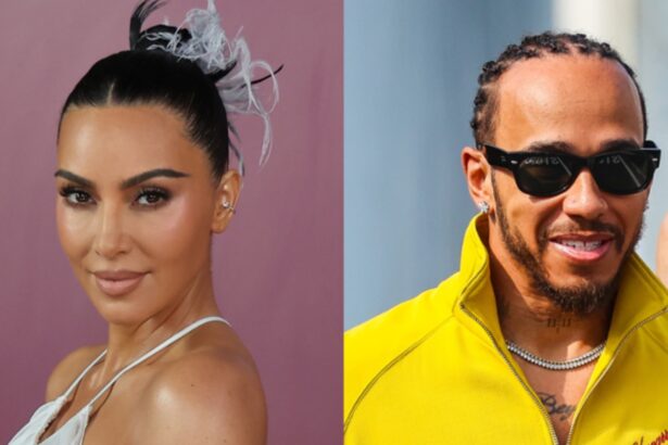 Kim Kardashian and Lewis Hamilton during separate public appearances amid reports about future family plans