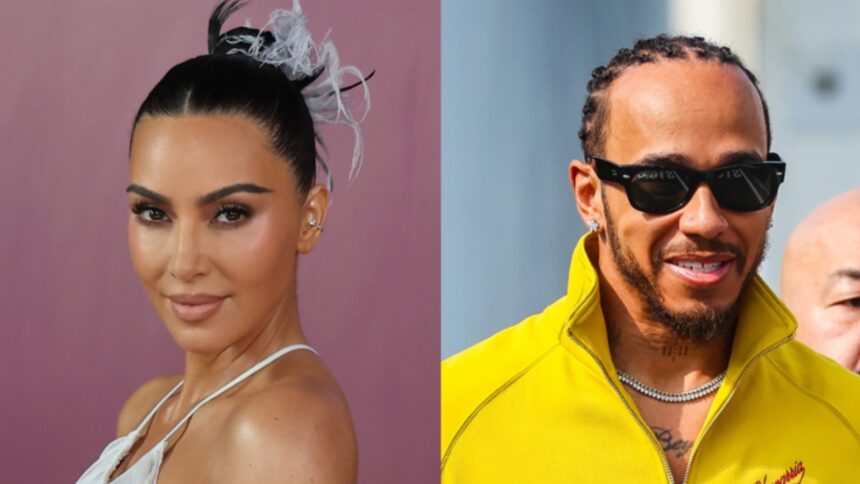 Kim Kardashian and Lewis Hamilton during separate public appearances amid reports about future family plans