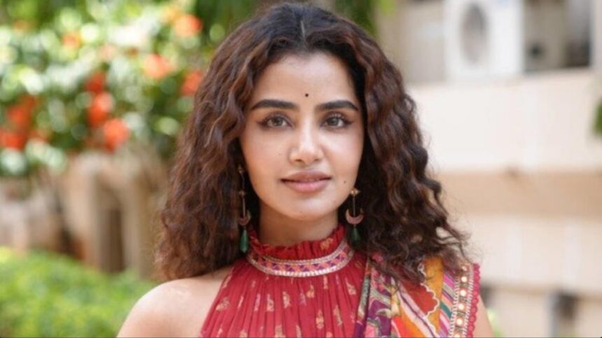 Actor Anupama Parameswaran at a film promotion event.