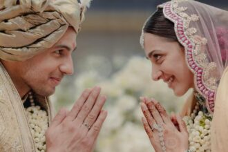 Kiara Advani and Sidharth Malhotra together during a public appearance celebrating their relationship.