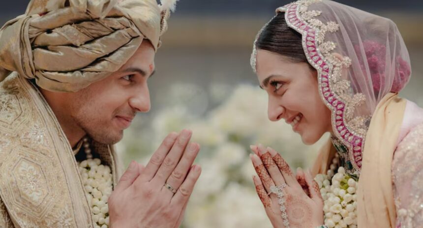 Kiara Advani and Sidharth Malhotra together during a public appearance celebrating their relationship.