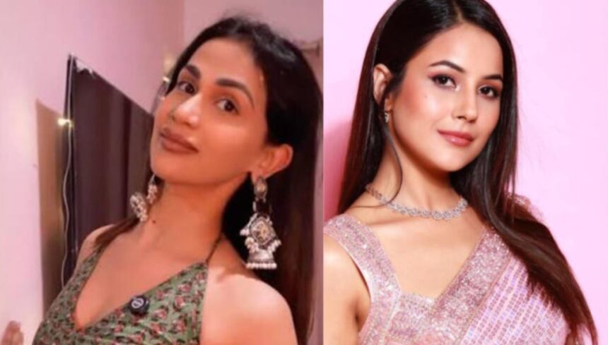 Hunterfly 026 08 04 161324 Television actors Aanchal Khurana and Shehnaaz Gill in separate public appearances.