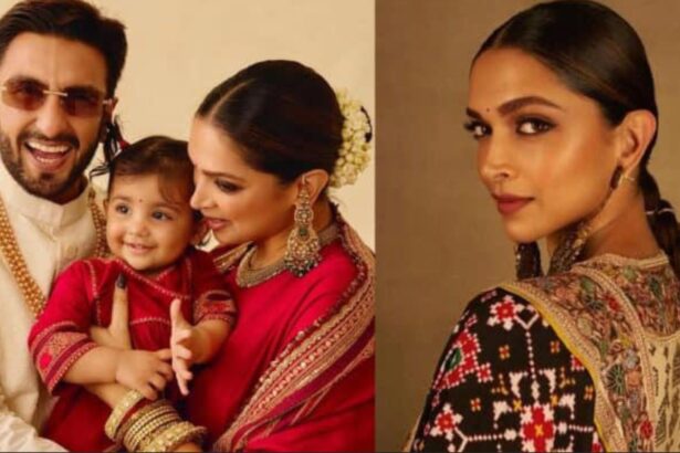 Deepika Padukone during a public appearance smiling at the camera.