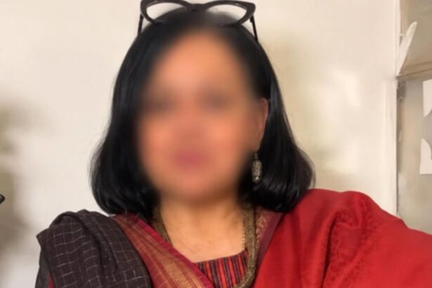 Veteran Bollywood actor Susmita Mukherjee during a public event.